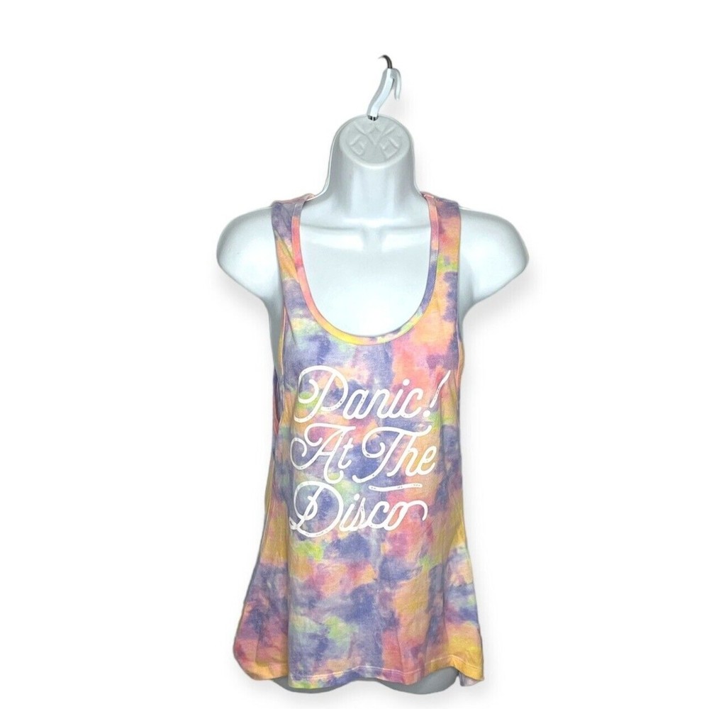 Panic! At the Disco Band Pastel Tie-dye Tank Top S